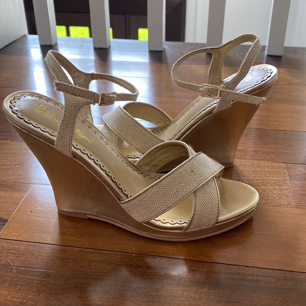 Gold Wedges | Lilly Pulitzer